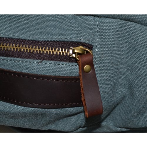 Vintage Rucksack,Estarer Canvas Leder Daypack/Laptoprucksack 15 Zoll Blau - 6