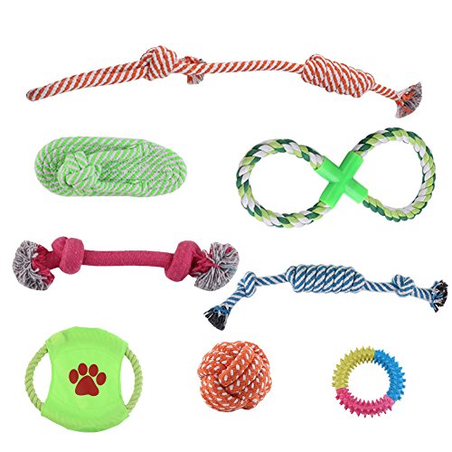 Cachorros de perros Cachorros Cachorros Cuerda de algodón Juego de juguete Durable masticar juguetes para pequeños perros medianos y grandes