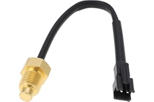VGOL Cavo Sensore Misuratore Temperatura Acqua 2PIN Per Motocicletta M10x1mm Compatibile Con KOSO Misuratore Temperatura Acqua
