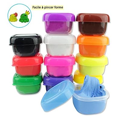 Oyedens Slime, Oyedens 2017 Chaud vendre ! DIY 12 Couleurs Fluffy Floam Slime Ultraléger argile Jouets de décompression Stress parfumé Relief No Borax Kids Toys pour Enfants et Adultes Cadeau (12 couleurs)