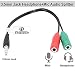 Produktbild Evalue 3.5mm Audio Jack to Headphone Microphone Splitter Converter Adaptor Cable (Specially Design for Mobile and Tablet Only)