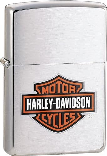 Zippo Lighter with Harley Davidson Bar Shield &amp;.