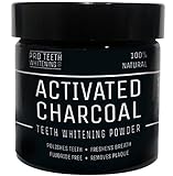 Activated Charcoal Natural Teeth Whitening Powder by Pro Teeth Whitening Co® | With added Ginger Root, Bentonite Clay & Calcium | NON Synthetic & NO Chemicals | More Effective Than Strips , Gels & Most Tooth Whitening Kits | 100% No Questions Asked Money Back Guarantee | Manufactured in the UK