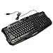 Produktbild REFURBISHHOUSE Gaming Gamer US Tastatur Beleuchtet mit LED Beleuchtung 3 Farben Justierbare (Rot, Blau, Lila) Ruecklicht Backlit USB Kabel Keyboard Fuer PC Notebook Computer