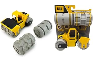 CATERPILLAR Mini Crew - Juego de Rodillos de Arena y Calle