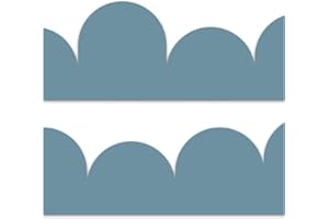 Yabaduu Bordo 15 x 200 cm per cameretta dei bambini, decorazione per cameretta dei bambini, look scandi, adesivo da parete per bambini, ragazze, ragazzi Y034 (blu)