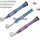 One Set 3 P2 P5 Pentalobe Schraubendreher für iPhone 4S 5S 6 Plus Apple MacBook Air 2010–2012 & Pro Retina Tools,