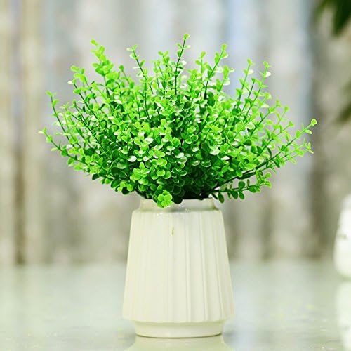 LVLIDAN Flora Artificial Flowers Home Accessories in pots Hibiscus Set Silk Ceramic vase green