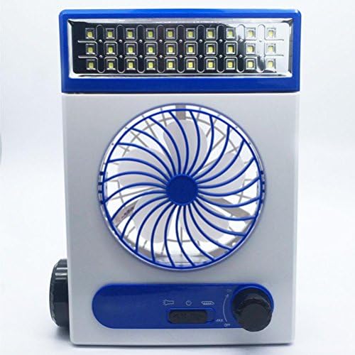 WF Solar Light Fan Led Table Lamp Fan Solar Charging Fan , Blue,blue