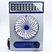 Produktbild YI Solarlicht-Ventilator-Led-Tabellen-Lampen-Ventilator-Solaraufladungsventilator , Blue,blue