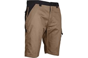 LMA Lebeurre - Bermuda multipoche bicolore - IRIDIUM - Chataigne/Gris Sombre