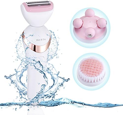 ZNOKA Ladies Shaver, Epilator Pain Free Cordless Women Household Full Body Hair Removal Rechargeable Use on Face, Legs and Bikini Area (3 in 1)