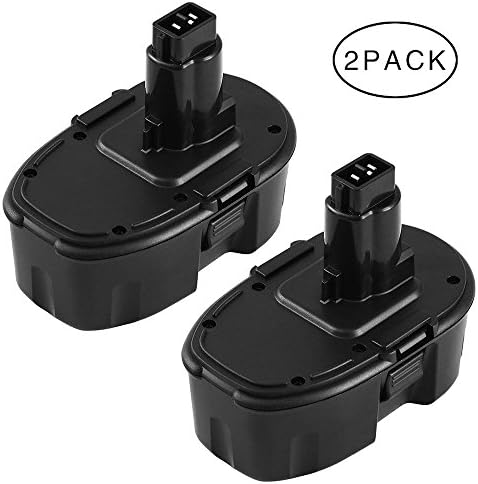 [2 Packs] DE9098 18V 3.0Ah Replacement for Dewalt Batterys Ni-MH DC9096 DE9095 DE9094 DE9096 DE9039 DW9096 DW9095 DW9098 DE9503 Powayup