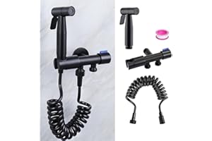PILIPANE Bidet Sprayer for Toilet, High-Pressure Toilet Water Spray Bidet Attachment, Powerful Handheld Bidet Sprayer with Dual Control Valve, Ideal for Personal Hygiene Multi-Purpose Cleaning, Stainless Steel
