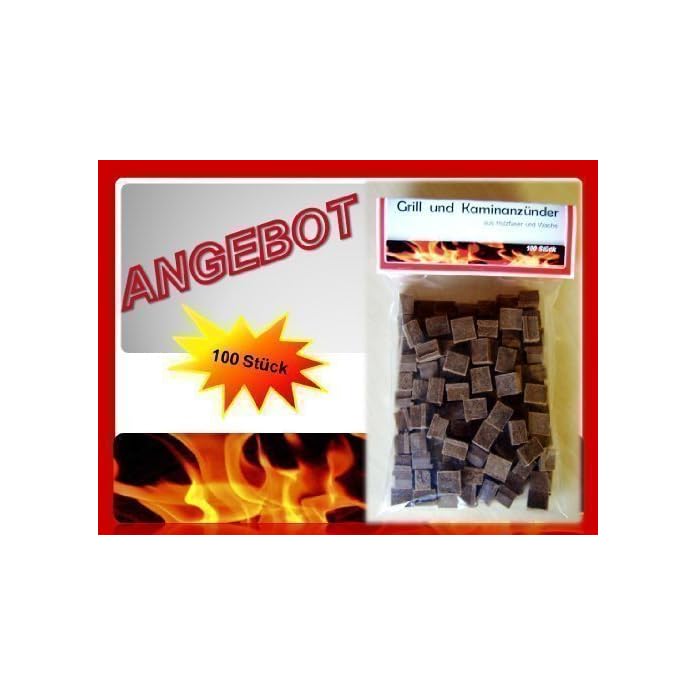 100 Grillanznder Holz Kaminanznder Anzndwrfel Aus Naturholz Mit Wachs