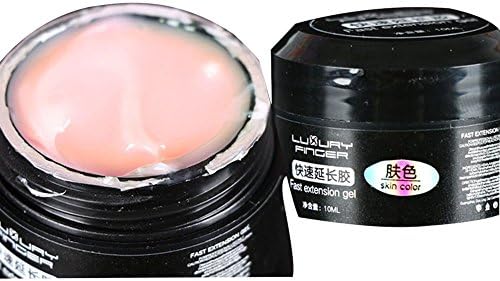MeineBeauty Fast Extension Nail Gel - Quick Building Poly UV Builder Gel Nail Tips Mold Finger Extension