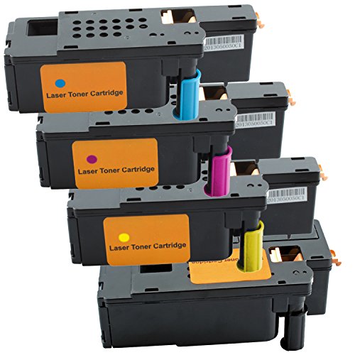 PlatinumSerie® 4x Toner-Patrone XXL kompatibel für Dell 1250 1250C 1350 CNW 1355 C1760 NW C1765 - 2