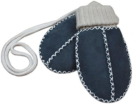 Lambskin Sock Mittens - Blue