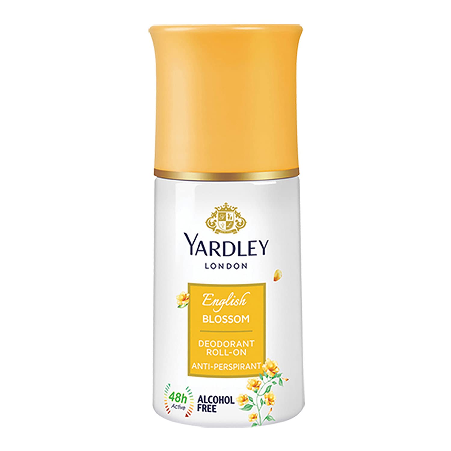 Yardley London English Blossom Anti-Perspirant Deodorant Roll-On| Body Deodorant Roll-On For Women| 48-Hour Active Sweat Prot