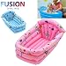 INFLATABLE BABY CHILDRENS KIDS BATH TUB TRAVEL INFANT WASHING WASH TUB PINK BLUE FUSION(TM)