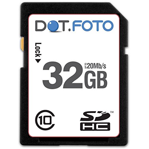 Dot.Foto Extreme SDHC 32Gb Class 10 (20Mb/s) Speicherkarte für Canon FS10, FS11, FS100