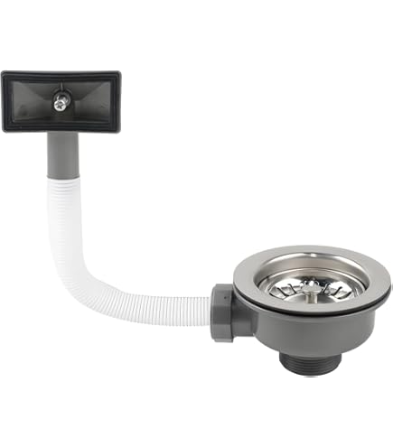 OcioDual Tapón Colador Para Desagüe De Fregadero Diametro 83 Mm Acero INOX Filtro De Desechos Cesta De Drenaje Para Fregaderos
