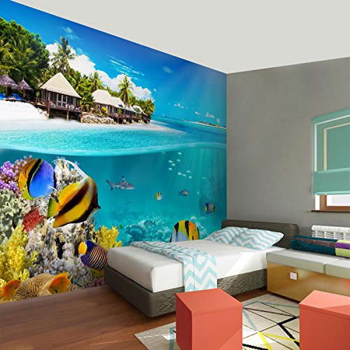 Fototapete Strand 396 x 280 cm – Vliestapete – Wandtapete – Vlies Phototapete – Wand – Wandbilder XXL – !!! 100% MADE IN GERMANY !!! Runa Tapete 9062012a - 5