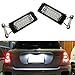 Produktbild DLLL DC 12 V, 2 W 3528 SMD LED-Nummernschildbeleuchtung hinten für Mini Cooper R56, 7000 K Xenon, 18 LEDs, hohe Leuchtkraft, weiß, 2 Stück