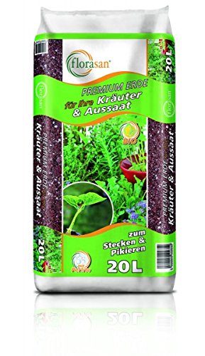 florasan® BIO Premium Kräutererde & Aussaaterde & Anzuchterde 40 Liter