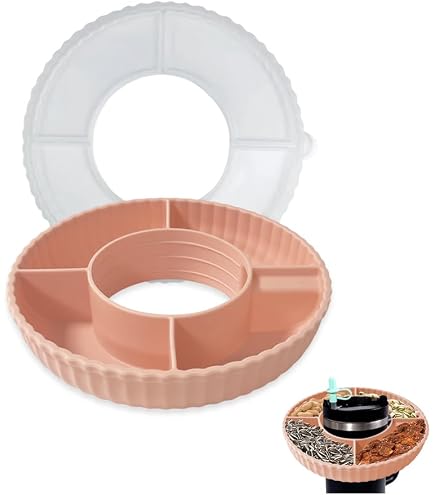 Ciotola Snack Agganciabile Per Stanley Cup – 4 Scomparti In Silicone – Ideale Per Popcorn E Patatine - 3