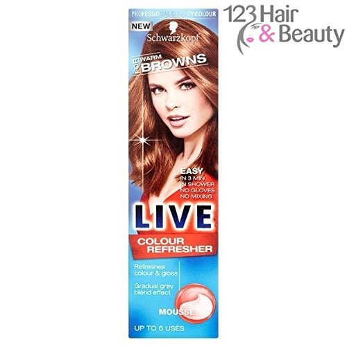 Schwarzkopf Live Colour Refresher Mousse, Warm Brown, 75 ml