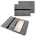 Produktbild Tasche Hülle für Huawei MateBook X und MateBook E Filz Sleeve Schutzhülle Tablet Case Cover Notebook Bag aus strapazierfähigem Filz in verschiedenen Farben mit Innentaschen und sicheren Verschluss von NAUC® , Farben:Hell Grau