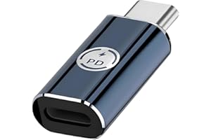 AZUXREZA Adaptateur Lightning vers USB C,PD Fast Charging compatible avec iPhone 15/14/13/12 Series/MacBook/ordinateur portable/iPad/Samsung et plus d'appareils de type C,support de transmission de données