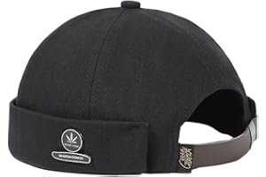 DURINM Coton Docker Cap Bonnet de Docker sans Visière Brimless Hat Docker Bonnet Homme bob Femme Bonnet Casquette Homme Docker Chapeau Marin Homme Casquette Docker Hat Casquette