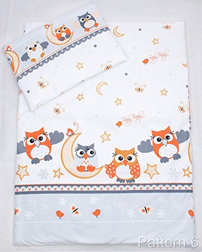 2 Pcs Cot Bedding Set - 120x90cm Duvet Cover & Pillowcase - Pattern 6