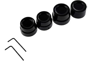 HDBUBALUS Pokrowce na nakrętki przedniej tylnej osi pasujące do Harley Sportster XL 1200 Dyna Softail Fat Boy Touring Street Road Electra Tri Glide, 4 szt., czarne