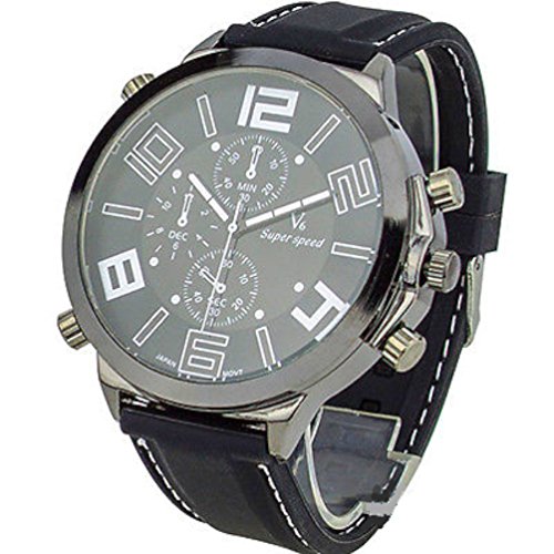 Jugend Silikonband Sportuhr black/white