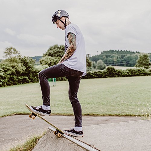 Skullcap® BMX Helm ☢ Skaterhelm ☢ Fahrradhelm ☢, Herren | Damen | Jungs & Kinderhelm, schwarz matt & glänzend - 3