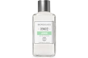 BERDOUES 1902 Eau de Cologne Jasmin, Fraîche et vivifiante, Made in France, Sans colorant Parfum femme et homme, recharge 245ml