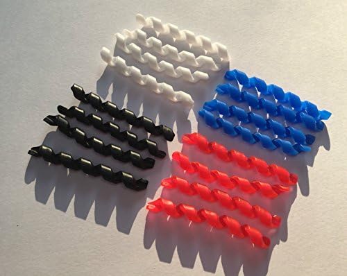 Spiral Soft Rubber Outer Cable Frame Protectors (Blue)
