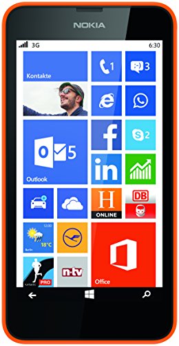 Smartphone Nokia Lumia 630 dual SIM  11 4  cm  4 5      avec   cran tactile  appareil photo 5  mpx  vid  o HD-Ready  Snapdragon  400  Quad-core 1 2  gHz  Windows Phone 8 1 