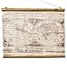 Produktbild Bild ~ Jutestoff mit Aufdruck ~ WELT GLOBUS ~ 75 x 60 cm ~ Nostalgie Wandbild Rolle zum Hängen