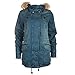Womens Only Womens Travis Parka Coat in Denim - 10