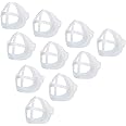 10 Pcs 3D Bandanas Bracket for Comfortable Breathing Reusable Washable Bandanas Inner Support Frame, hengtaiwei Translucent C