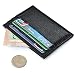 Produktbild westeng 1pc Schwarz Herren Slim Kreditkarte Halter Mini Wallet ID Schutzhülle Geldbörse Tasche