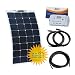 Produktbild 80 W 12 V Flexible Durable aus ETFE Solar Panel Back-Contact Zellen Ladekabel Kit für Wohnmobil, Wohnwagen, Wohnmobil, RV, Boot oder Yacht