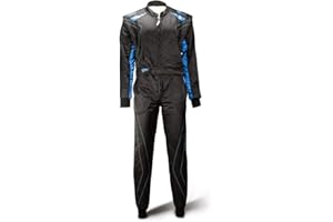 SPEED RACEWEAR Speed Kartoverall SILVERSTONE RS-2 schwarz/blau - 2-lagiger Top-Overall
