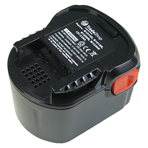 Hochleistungs Ni-Cd Akku, 12V / 2000mAh ersetzt 0700 980 320, B1215R, B1220R, M1230R für B1214G B1215R B1220R BS 12 G BS 12X BSB 12 G BSB 12 STX BSS 12 RW GBS AA12V M1230R - 2