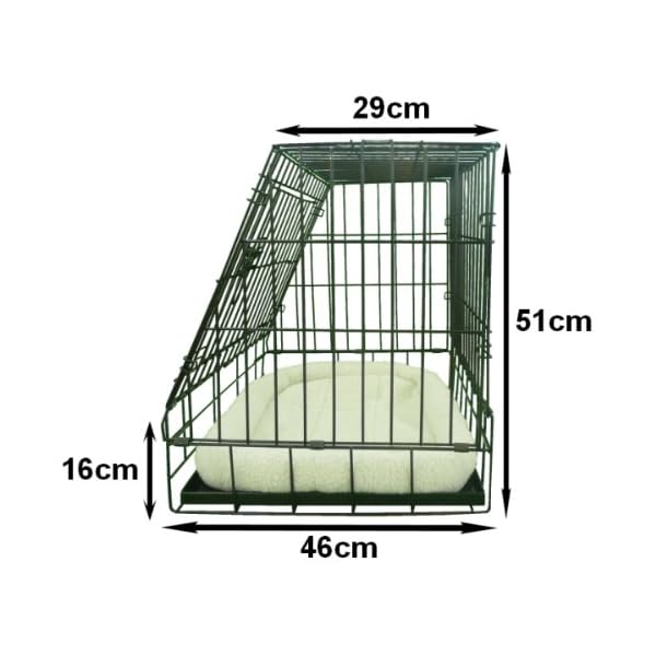 slanted dog crate