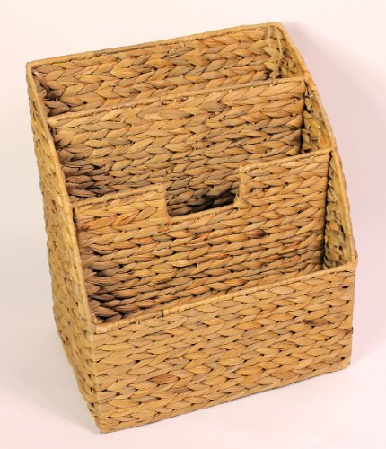 Zeitungsständer , Zeitungskorb Wasserhyazinthe 30 x 21 cm H 34 cm - 3